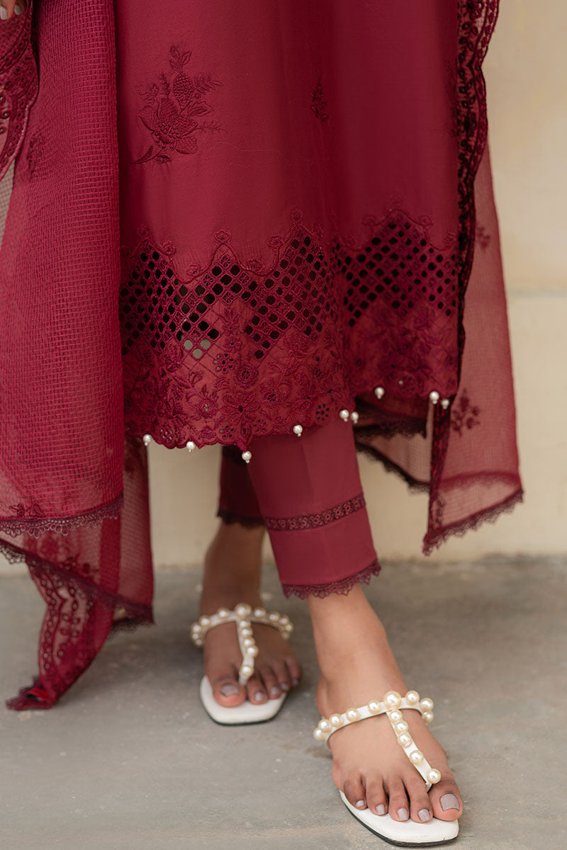 RUBY GLINT-3PC (SHIRT, TROUSER & DUPATTA)