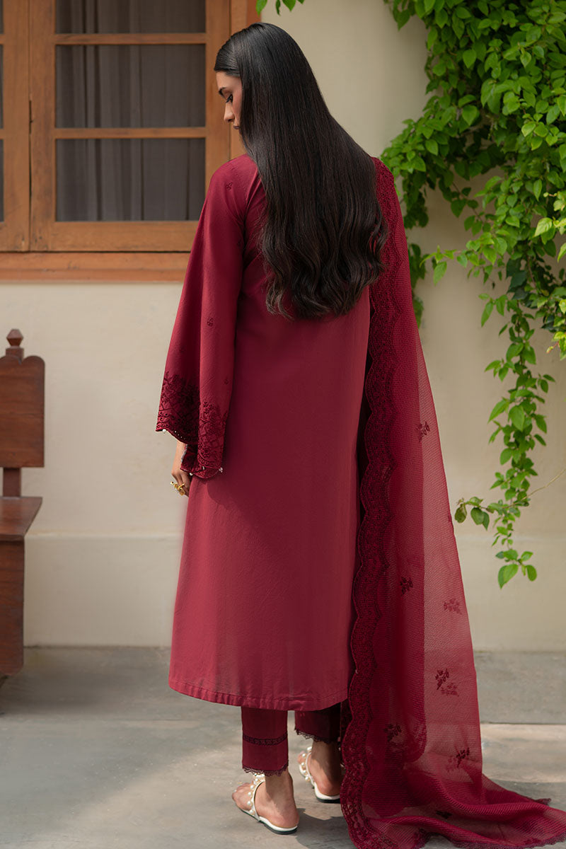 RUBY GLINT-3PC (SHIRT, TROUSER & DUPATTA)