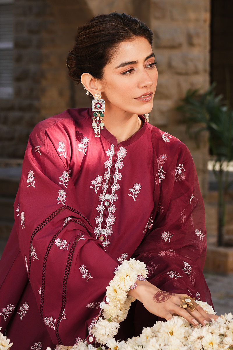 RUBY ROUGE-3PC (SHIRT, TROUSER & DUPATTA)