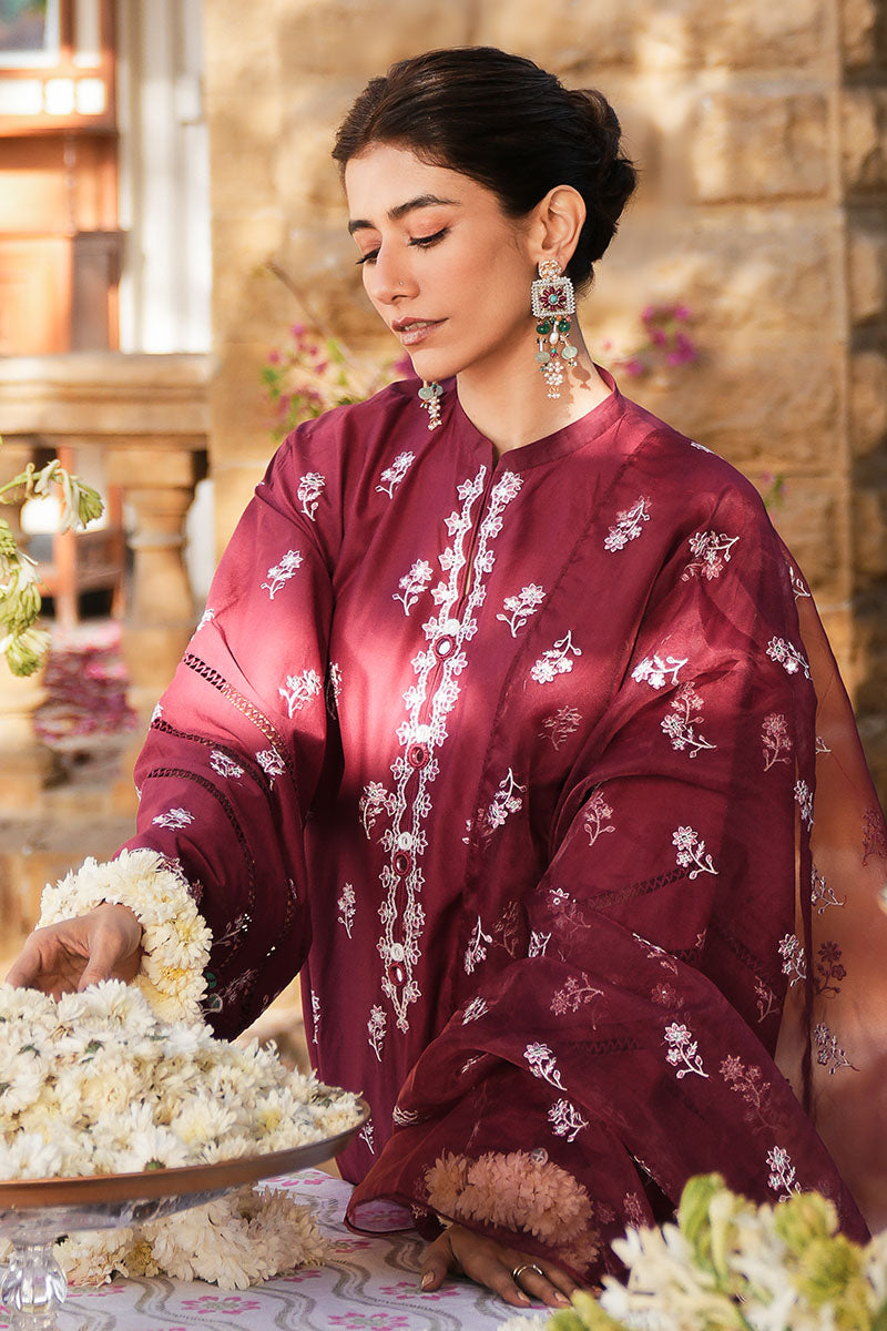 RUBY ROUGE-3PC (SHIRT, TROUSER & DUPATTA)