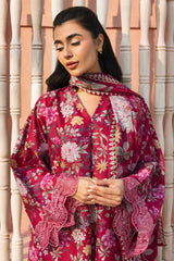 WHIMSICAL ZEST-3PC PRINTED LAWN SUIT