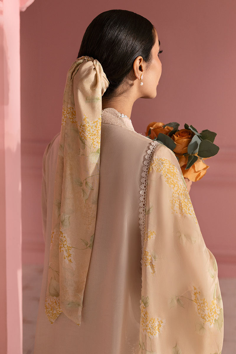 PEACH PARFAIT-3PC PRINTED LAWN SUIT