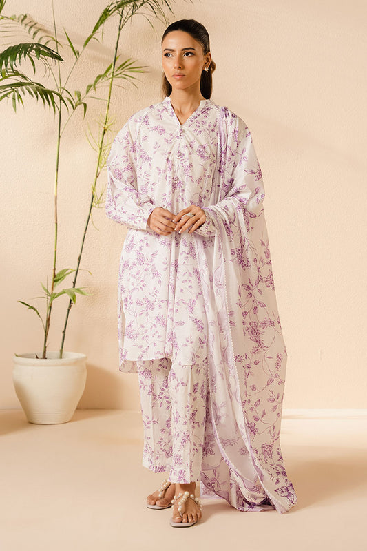 LILAC MUSE-3PC (SHIRT, TROUSER & DUPATTA)