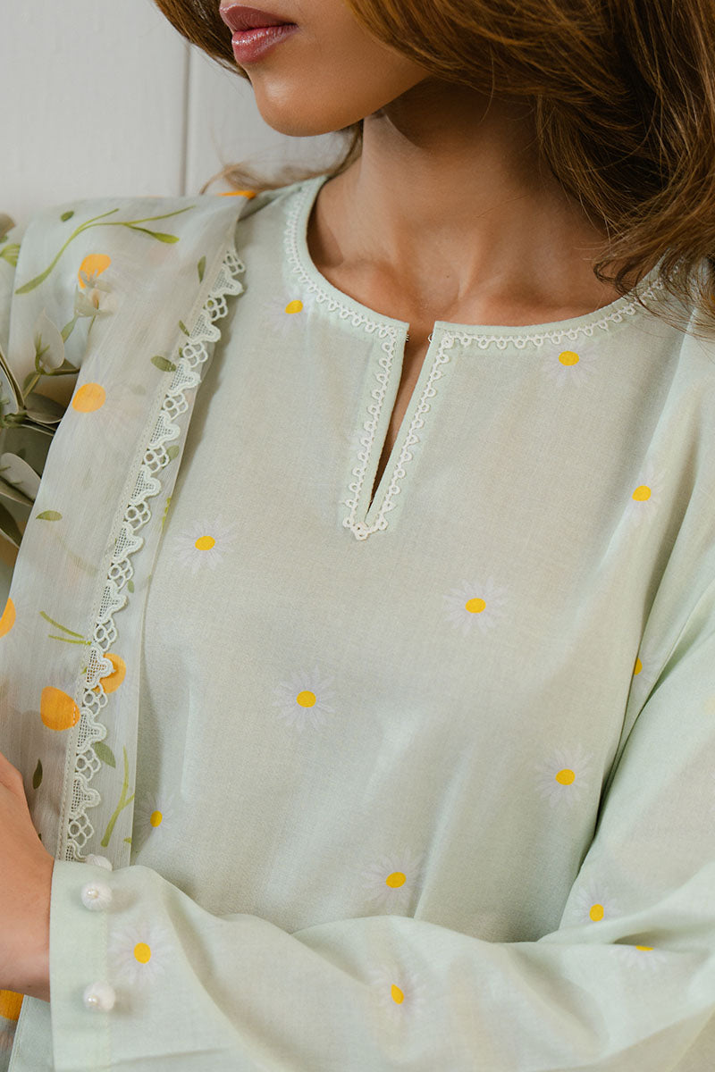 DAISY BLOOM-3 PC PRINTED LAWN SUIT
