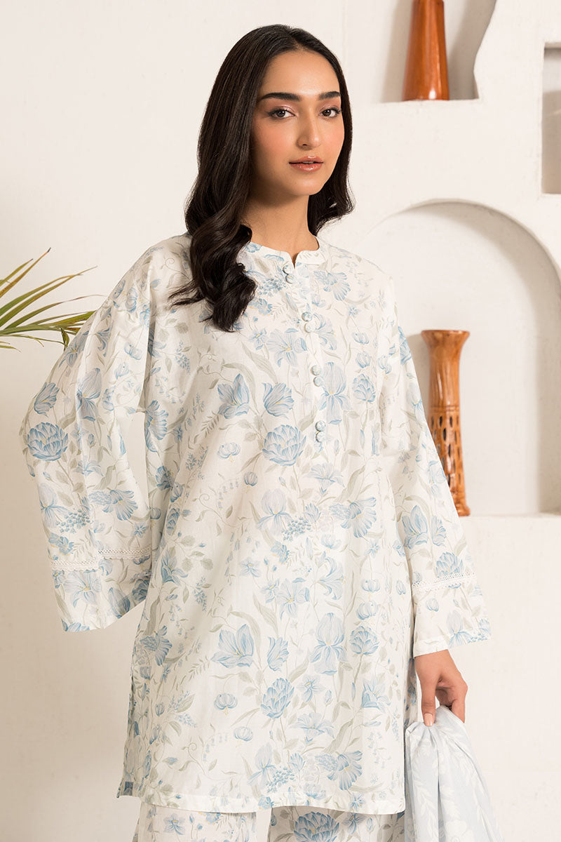 PRISTINE ICE-3PC (SHIRT,DUPATTA & TROUSER)