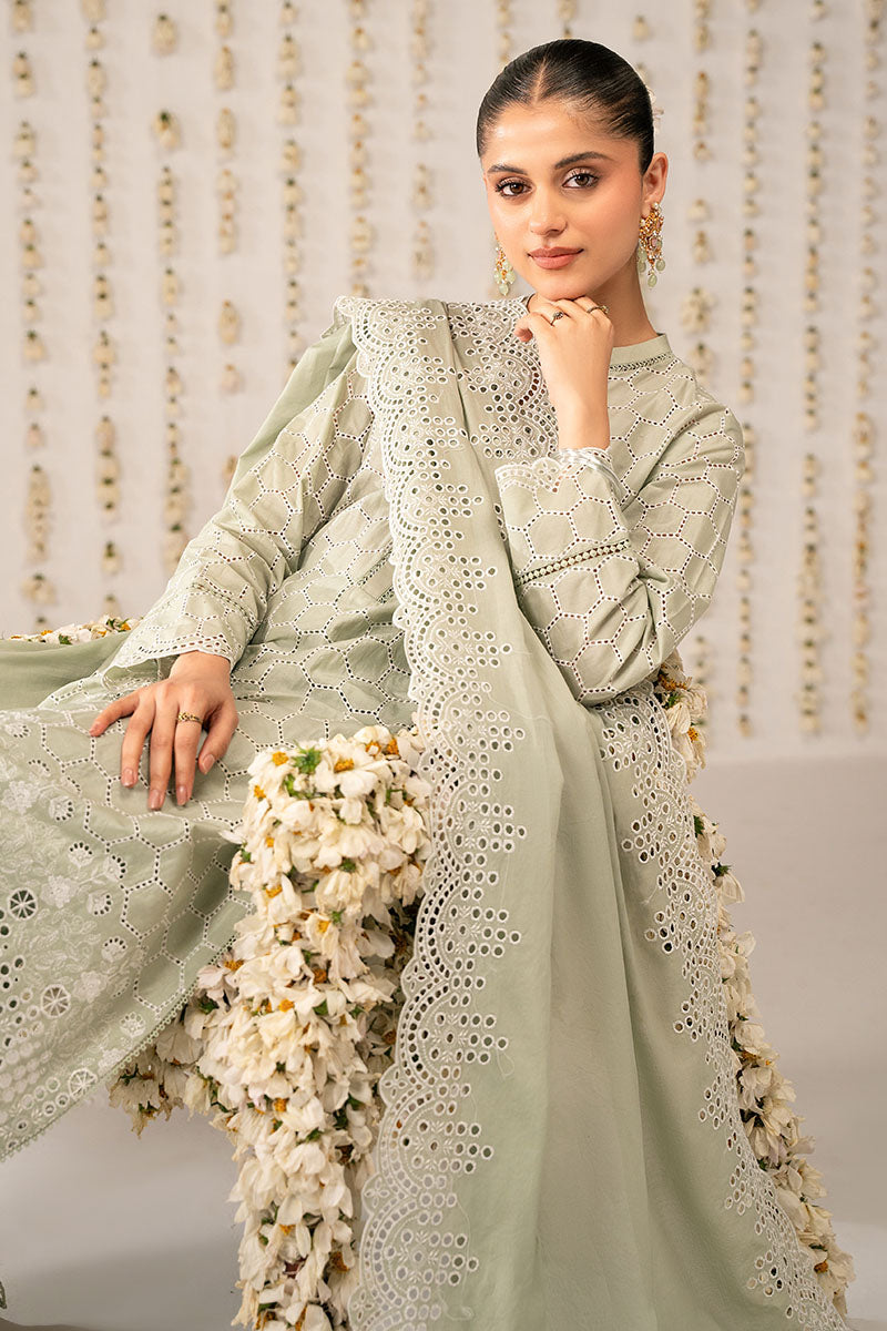 LUSH GREEN-3PC (SHIRT,TROUSER & DUPATTA)