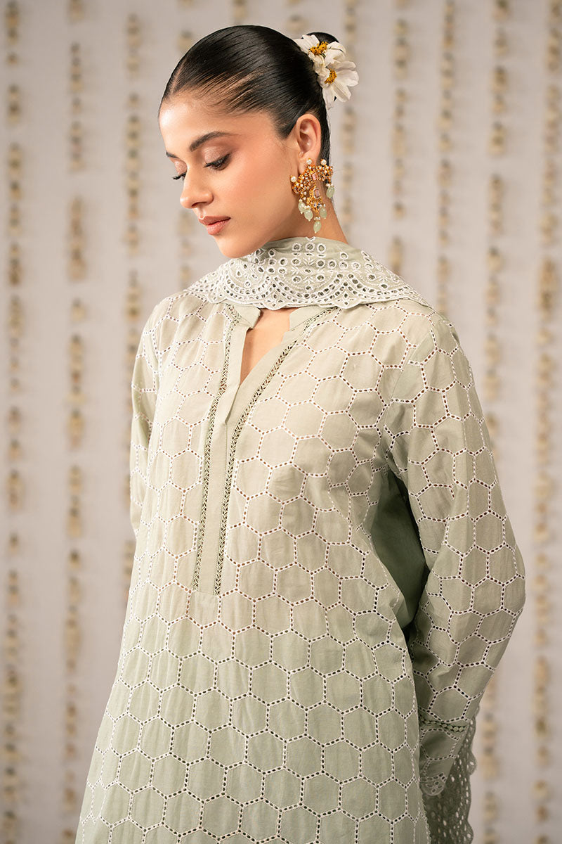 LUSH GREEN-3PC (SHIRT,TROUSER & DUPATTA)