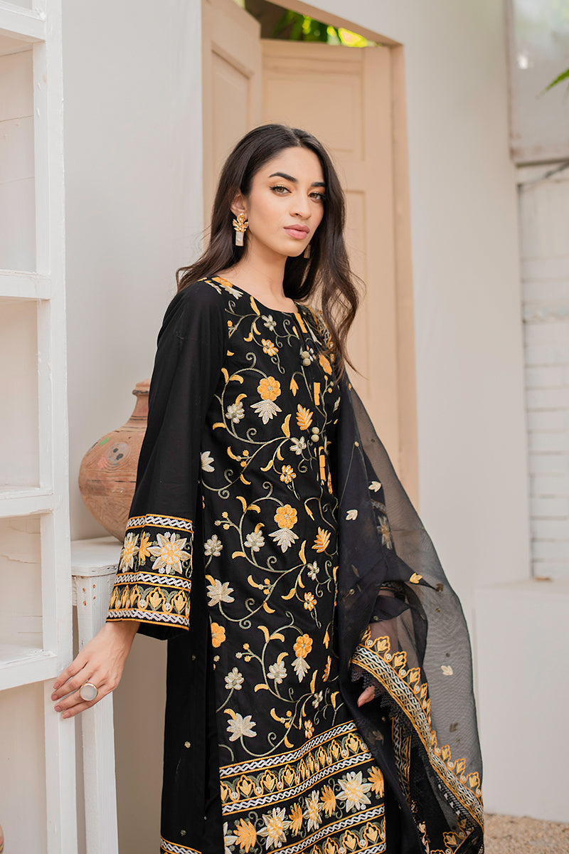 RAVEN ASTER - EMBROIDERED SHIRT - 3PC