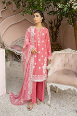 BALLET ROSEATE - EMBROIDERED LAWN - 3 PCS