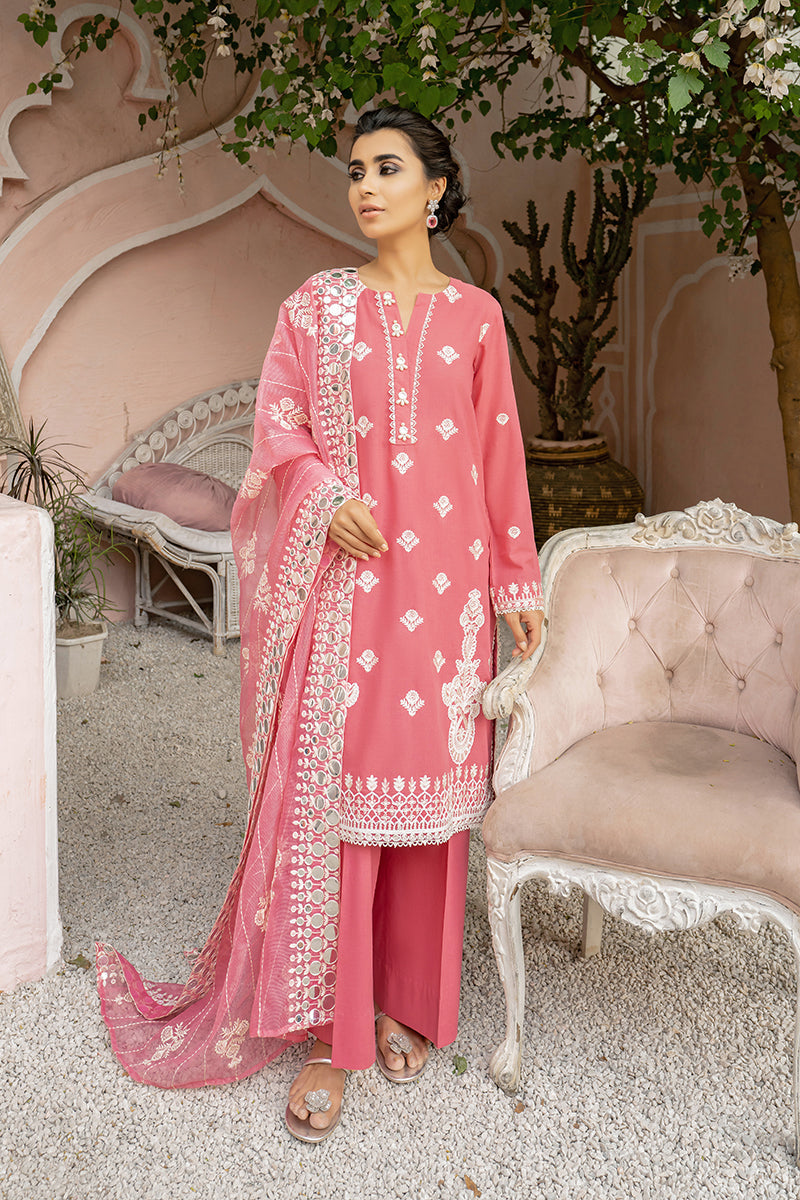 BALLET ROSEATE - EMBROIDERED LAWN - 3 PCS