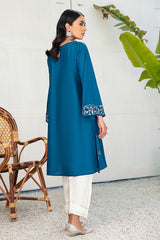 AZURE CERISE - EMBROIDERED SHIRT