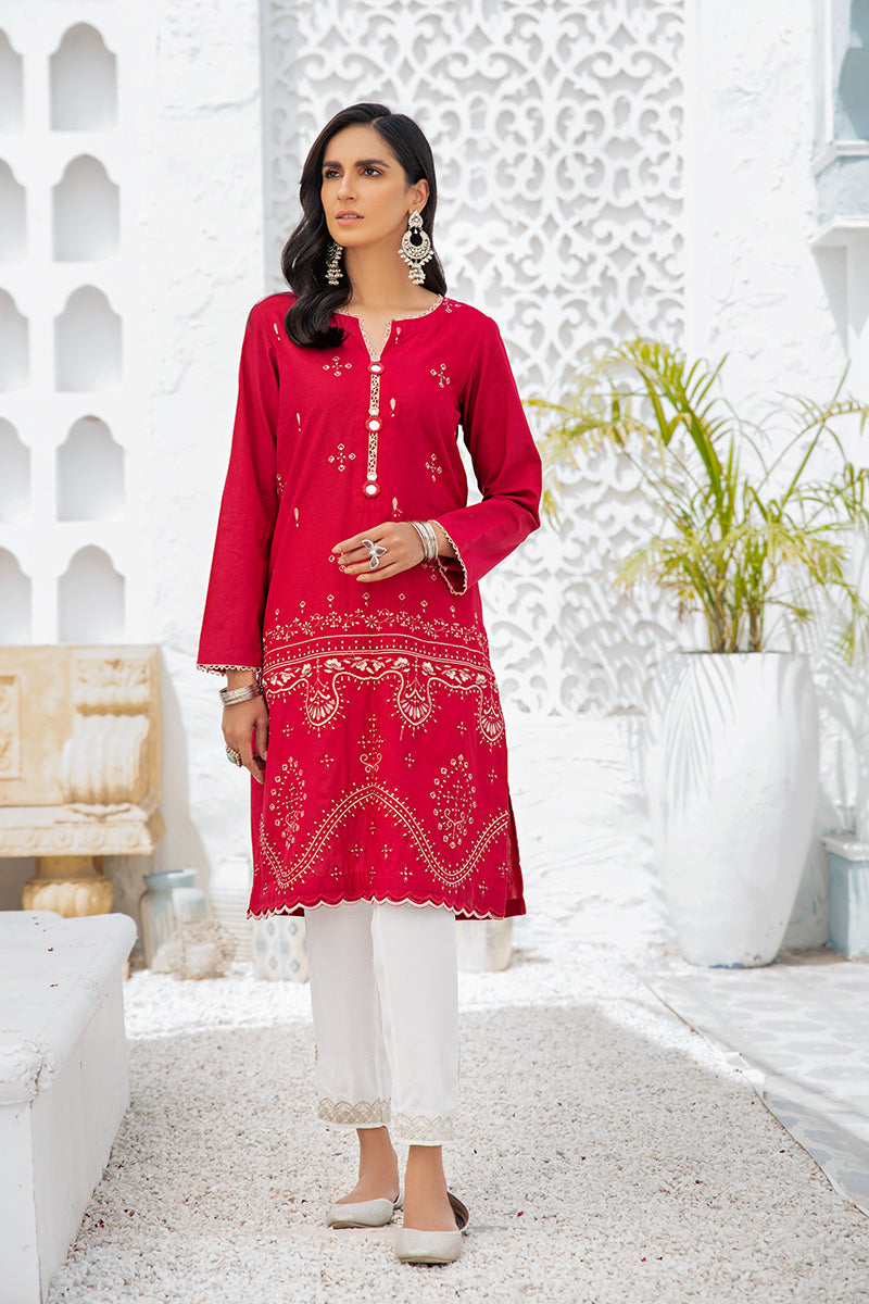 CRIMSON ARCH - EMBROIDERED SHIRT