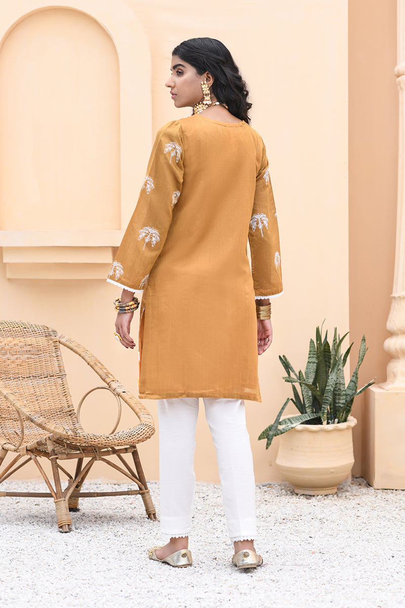 OCHRE TANGLE - EMBELLISHED SHIRT