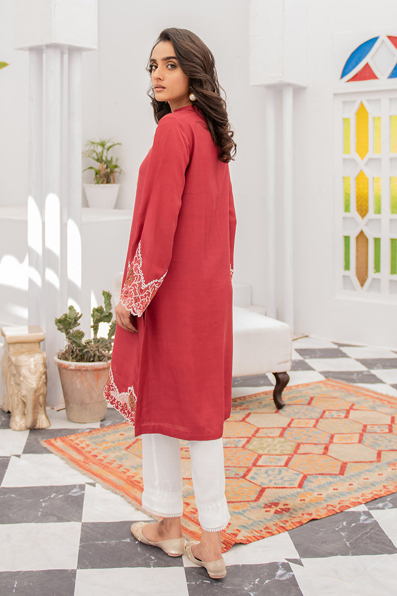 GHAZAL-2PC ( SHIRT & EMBROIDERED DUPATTA )