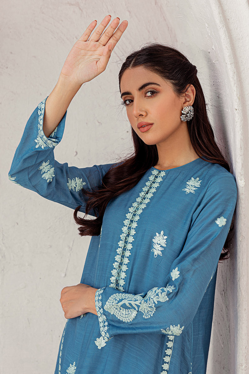 SAPPHIRE TRIBE EMBROIDERED SHIRT