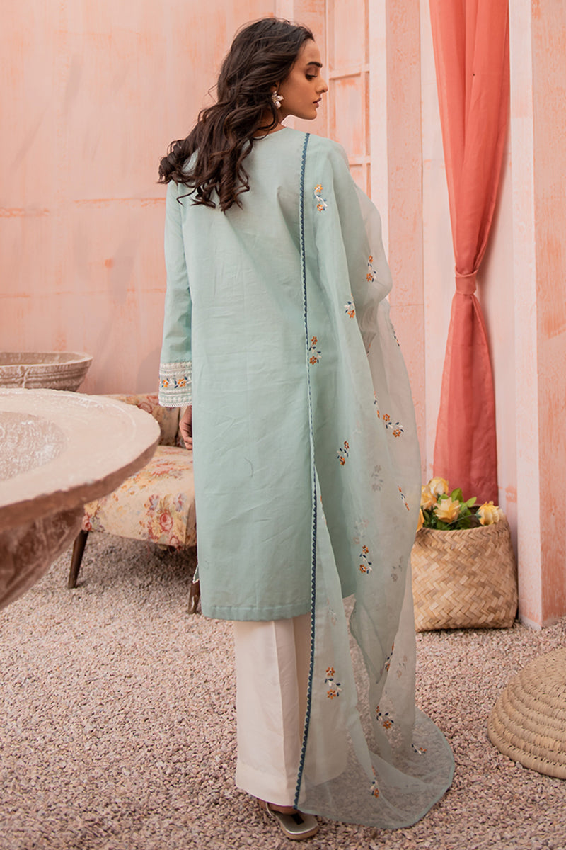 MINT AMBER-2PC (SHIRT & DUPATTA)