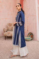 NAVY MIRAGE-2PC (SHIRT & DUPATTA)