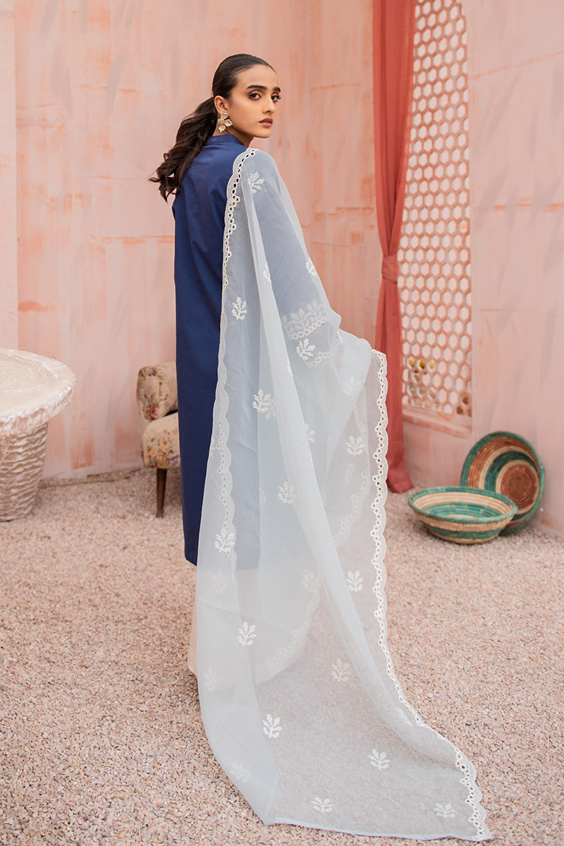 NAVY MIRAGE-2PC (SHIRT & DUPATTA)