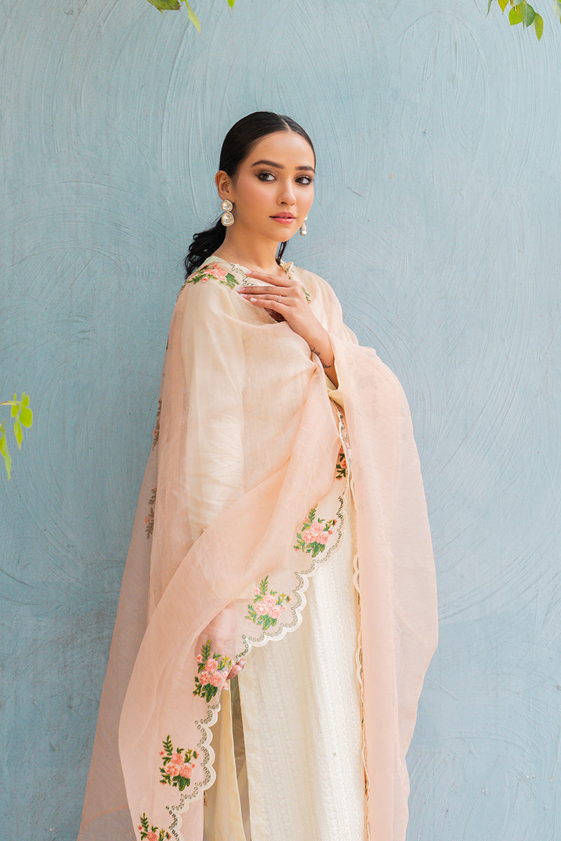 PEACH GARNET-2PC (SHIRT & DUPATTA)