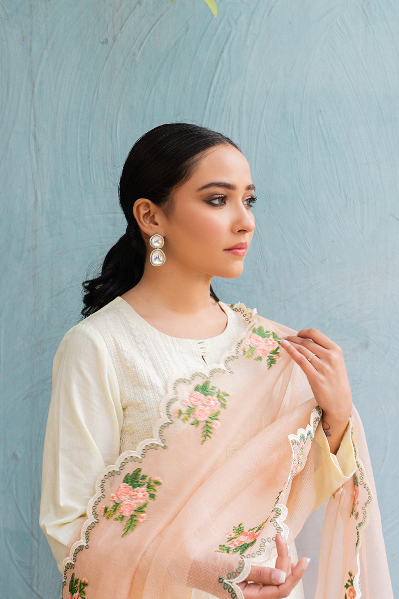 PEACH GARNET-2PC (SHIRT & DUPATTA)