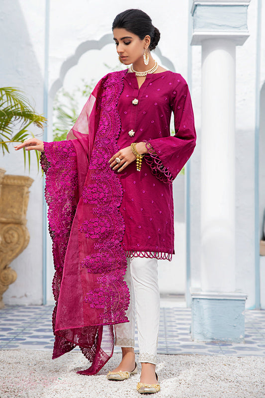 PLUM SIENNA-2PC (SHIRT & DUPATTA)
