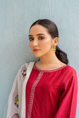 CRIMSON CERISE-2PC (SHIRT & DUPATTA)