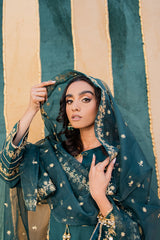 ANTIQUE GREEN-2PC (SHIRT & DUPATTA)