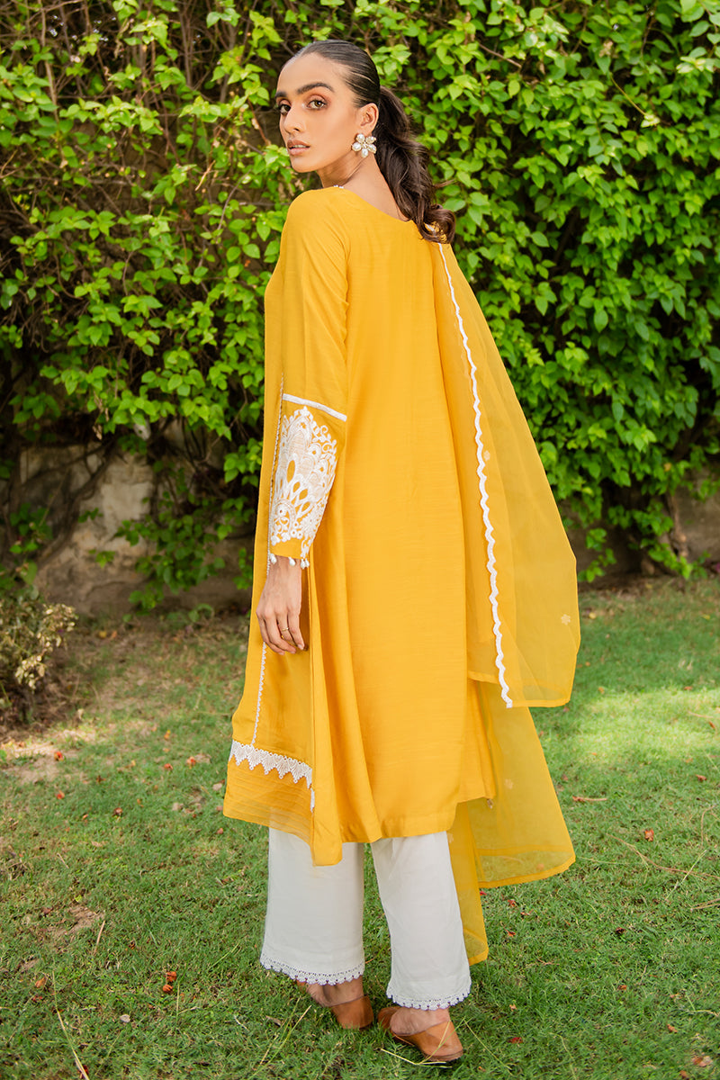MUSTARD IZEL-2PC (SHIRT & DUPATTA)