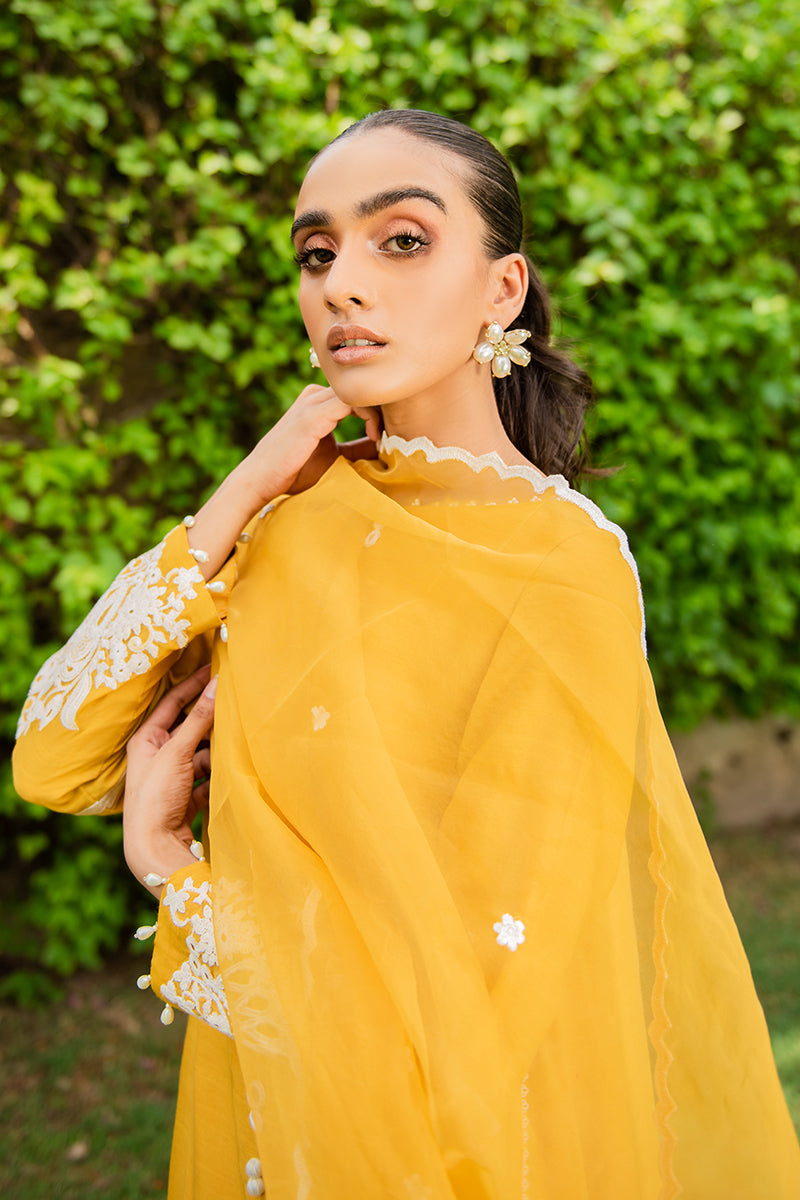 MUSTARD IZEL-2PC (SHIRT & DUPATTA)