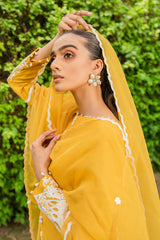MUSTARD IZEL-2PC (SHIRT & DUPATTA)