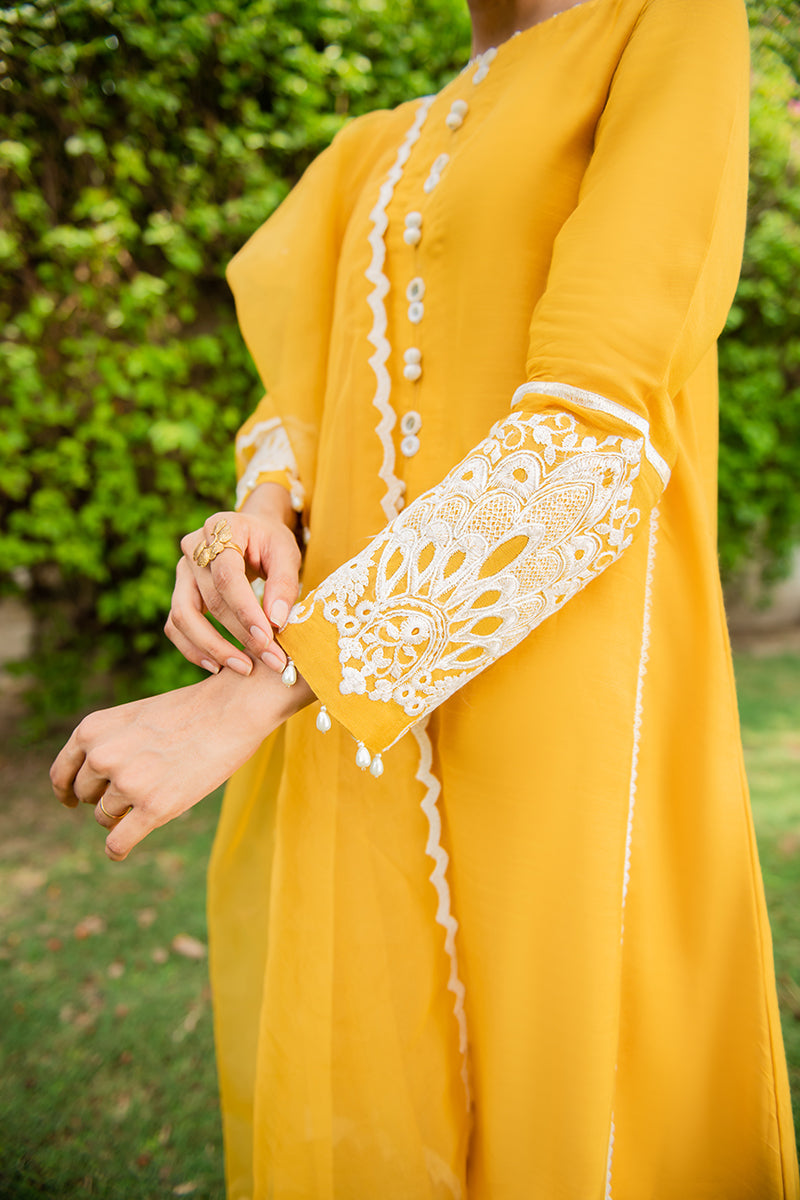 MUSTARD IZEL-2PC (SHIRT & DUPATTA)
