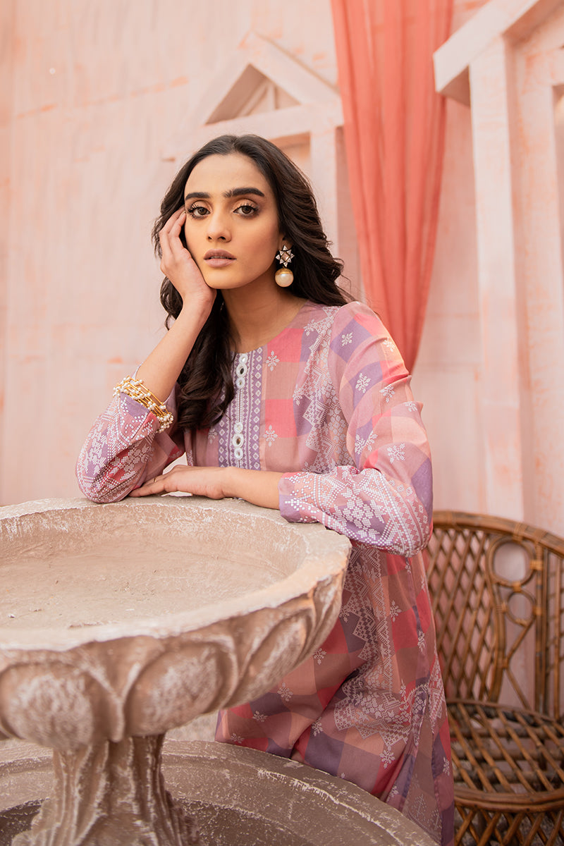 PASTEL QUAD PRINTED SHIRT