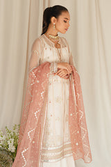 DREAMY TINT-4PC ORGANZA EMBROIDERED SUIT