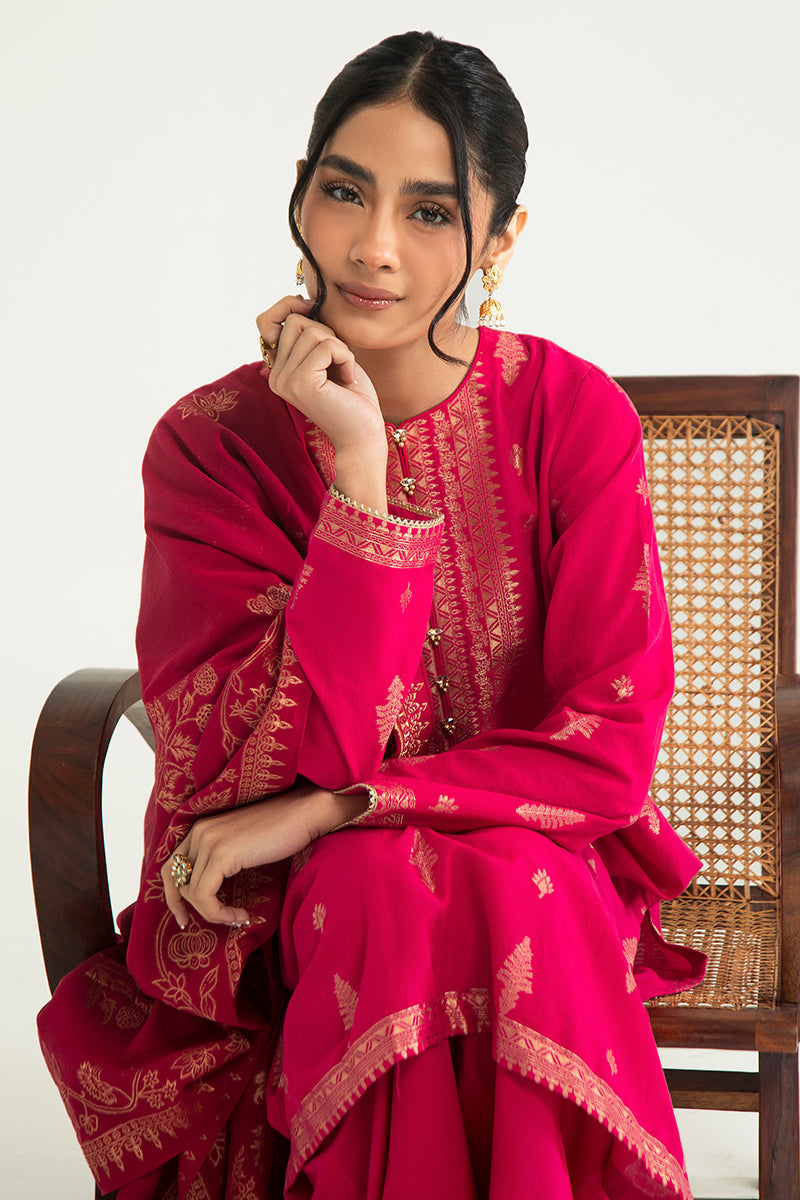 MAJESTIC CHARM-B-3PC COTTON JACQUARD SUIT