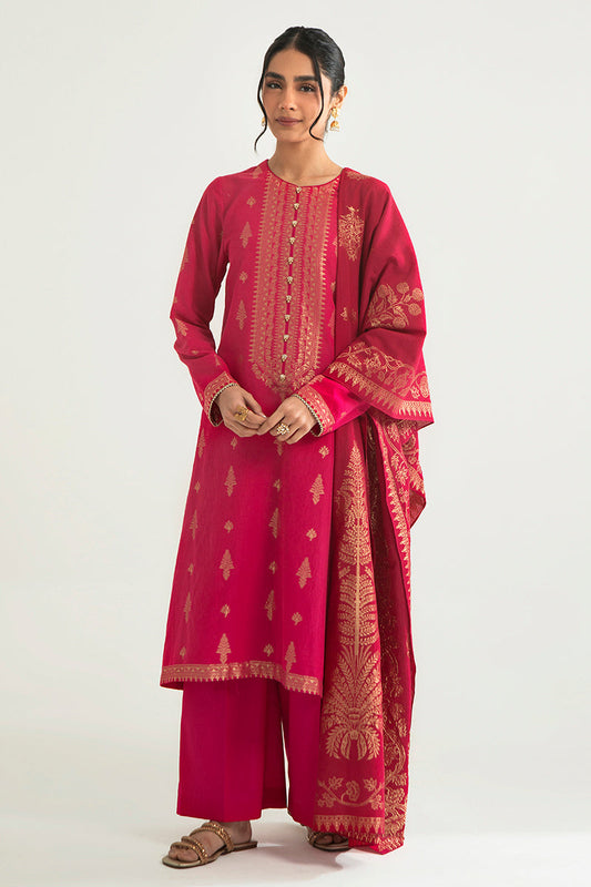 MAJESTIC CHARM-B-3PC COTTON JACQUARD SUIT