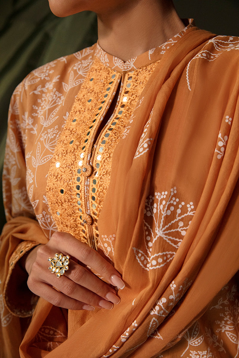 SUNSET BLING-3PC LAWN EMBROIDERED SUIT