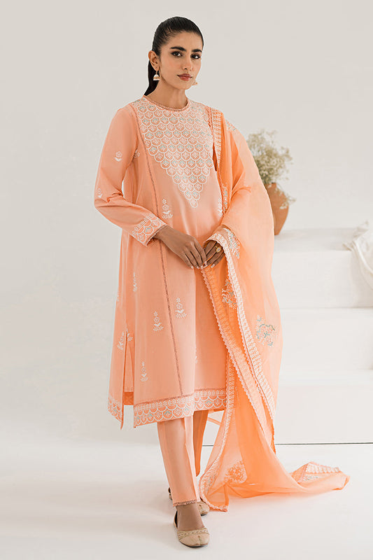 VIVID SUNSET-3PC EMBROIDERED LAWN SUIT
