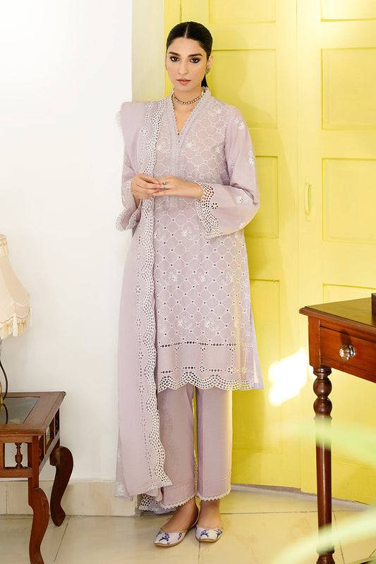 LAVENDER BUD-3PC EMBROIDERED LAWN SUIT