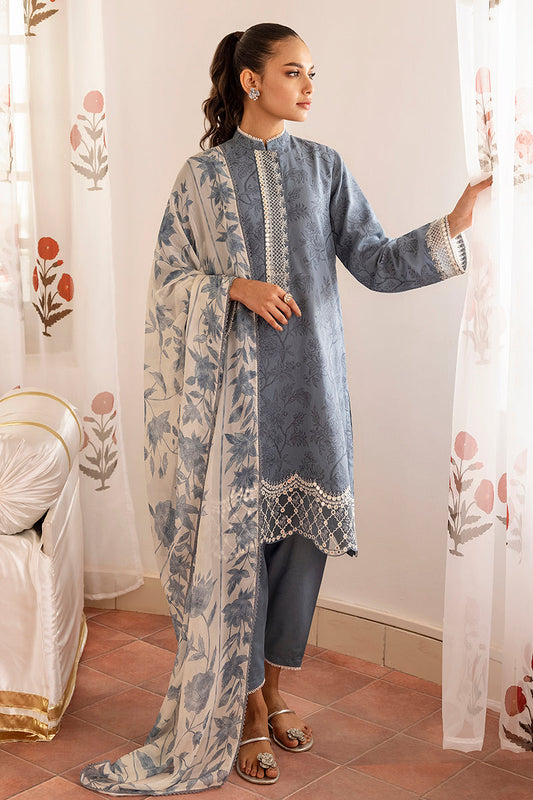 BERYL FERN-3PC COTTON JACQUARD SUIT