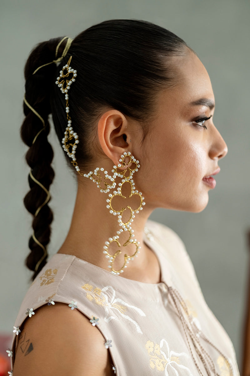 PASTEL BOW-3PC COTTON JACQUARD SUIT