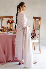 LILAC HINT-3PC COTTON JACQUARD SUIT