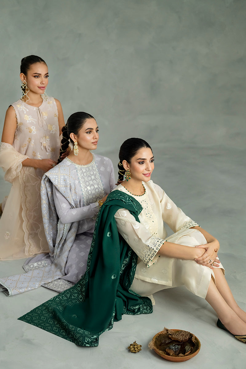 MOON BEAM-3PC COTTON JACQUARD SUIT