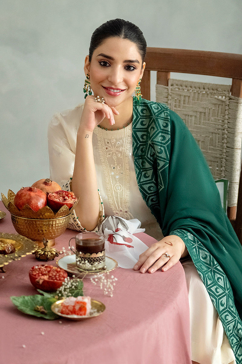 MOON BEAM-3PC COTTON JACQUARD SUIT