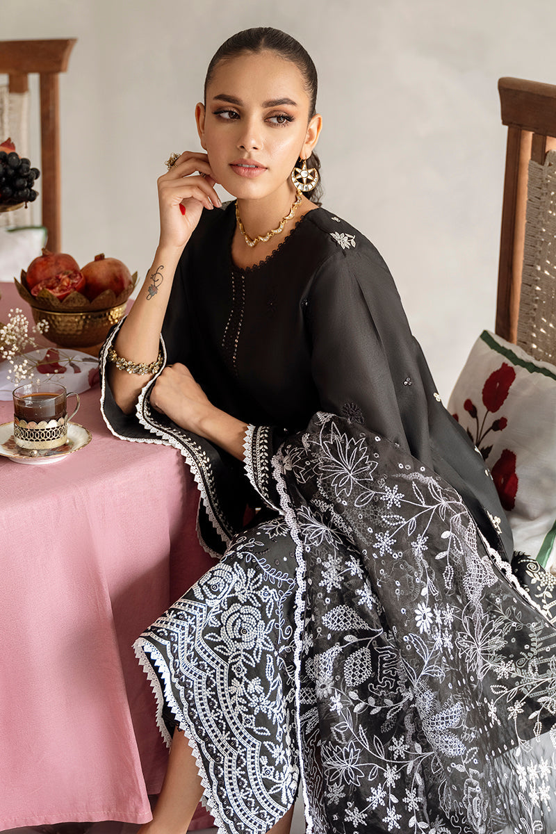 SHADED HUE-3PC EMBROIDERED LAWN SUIT