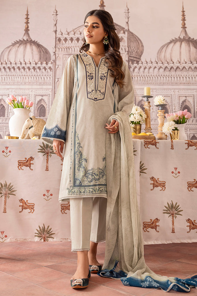 MINTY MEADOW-3PC PRINTED LAWN SUIT