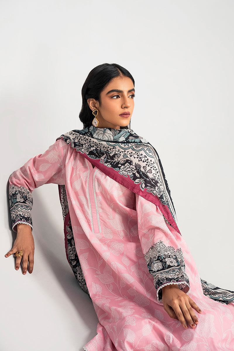 PASTEL SHADOW-3PC PRINTED LAWN SUIT