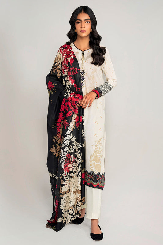 PEARL FLORA-3PC PRINTED LAWN SUIT