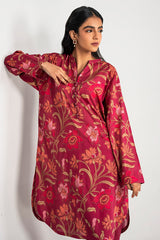 CERISE GARNET-2PC PRINTED LAWN SUIT