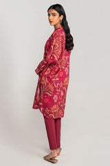 CERISE GARNET-2PC PRINTED LAWN SUIT