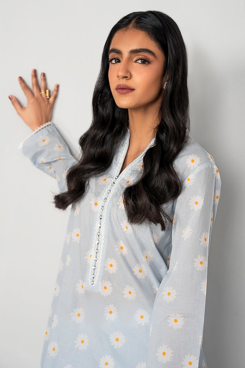 DAISY DEW-2PC PRINTED LAWN SUIT